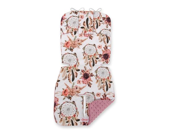 Double-sided cart insert BOBONO - flower dream catchers/pastel pink