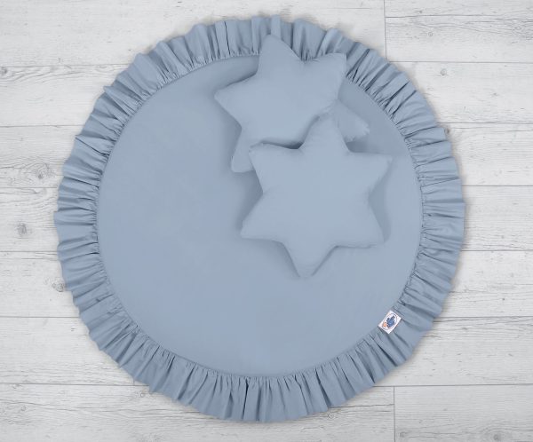 Set: Hanging canopy + Floor play mat + pillows - pastel blue - Image 3
