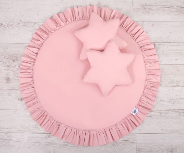 Set: Hanging canopy + Floor play mat + pillows - pastel pink - Image 2