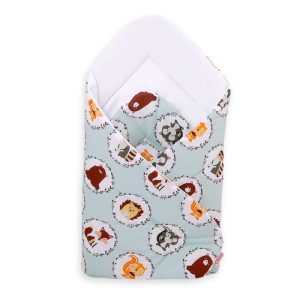 Baby nest -  mint animals