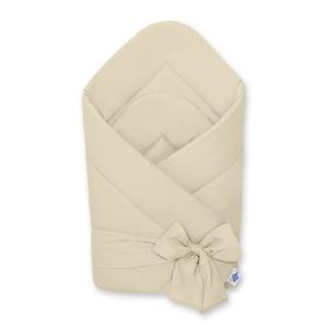 Baby nest with bow - beige