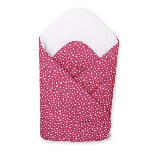 Baby nest with stiffening - wine red stars