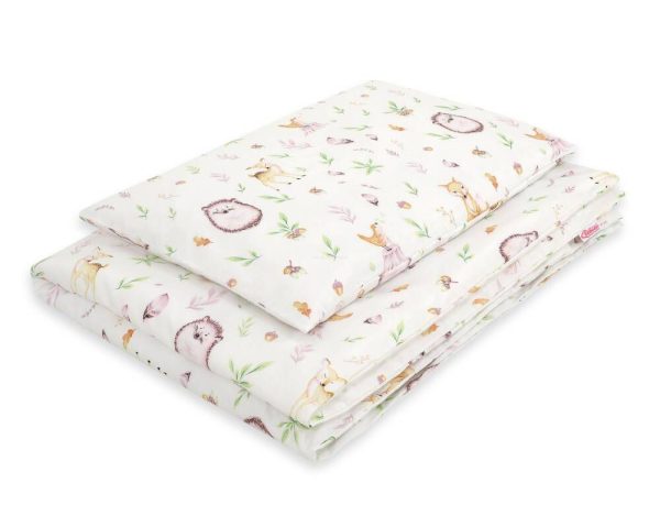 Baby cotton bedding set 2-pcs 120x90 cm- forest softness