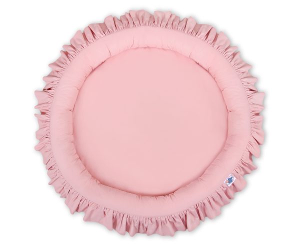 Nest with flounce - pastel pink