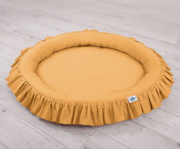 Set: Hanging canopy + Nest with flounce- honey yellow - Image 5