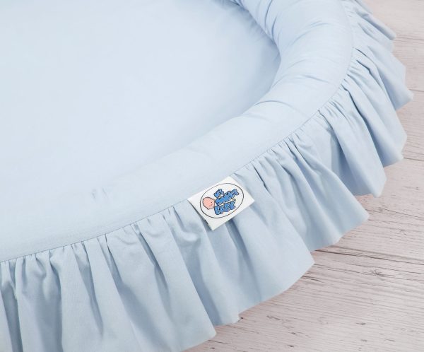 Set: Hanging canopy + Nest with flounce- blue - Image 3