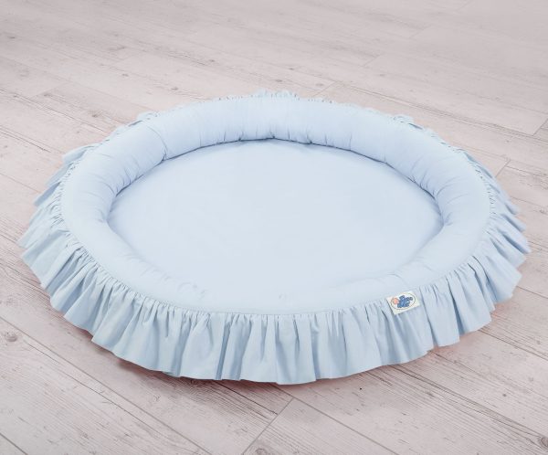 Set: Hanging canopy + Nest with flounce- blue - Image 5