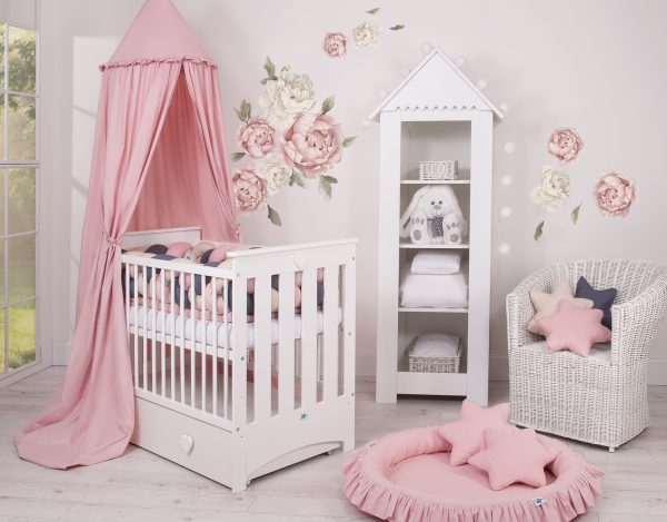 Wooden baby cot  120x60cm Lorenzo III white, with teething rail - Image 9