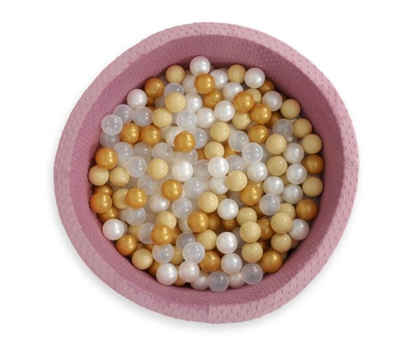 Ball-pit minky H-40 cm with balls 200pcs- pastel violet - Image 5