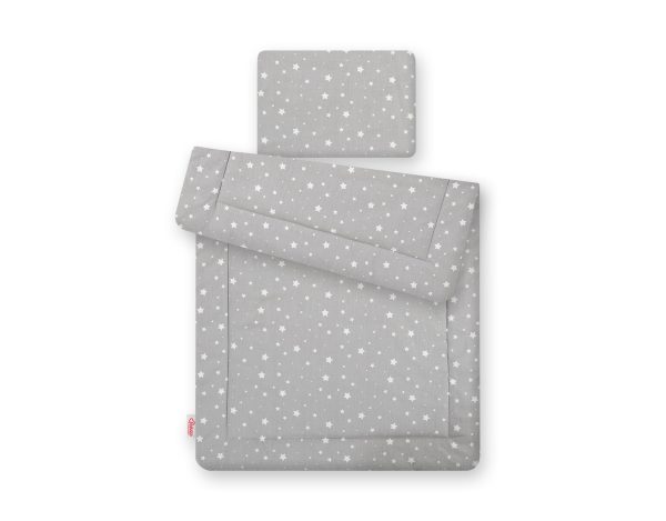 Bedding set 2-pcs 75x100cm NEWBORN - mini stars white - Image 2