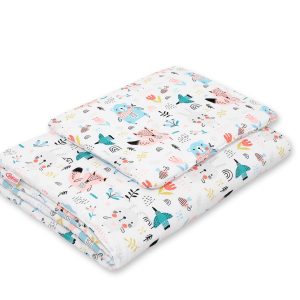 Bedding set 2-pcs 75x100cm NEWBORN- blue teddy bears