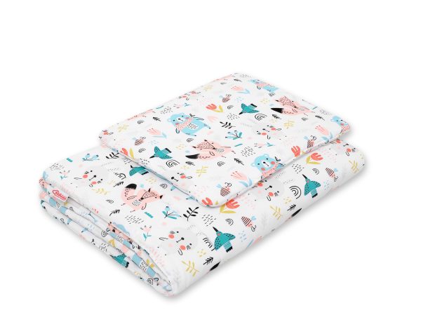 Bedding set 2-pcs 75x100cm NEWBORN- blue teddy bears