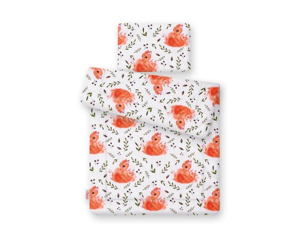 Bedding set 2-pcs 75x100cm NEWBORN- squirrel white - Image 2
