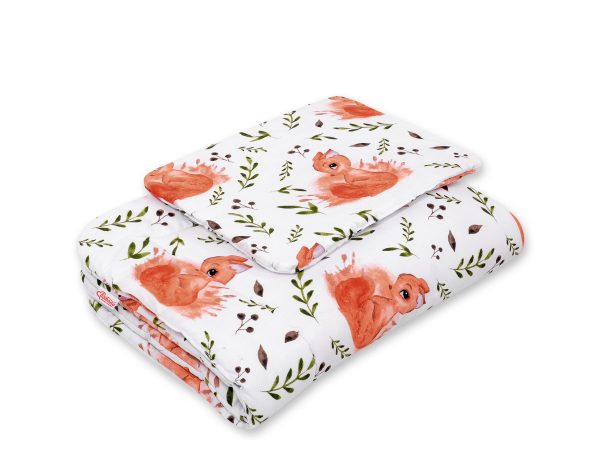 Bedding set 2-pcs 75x100cm NEWBORN- squirrel white