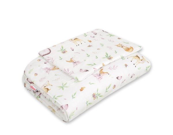Bedding set 2-pcs 75x100cm NEWBORN - forest softness