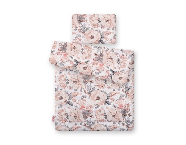 Bedding set 2-pcs 75x100cm NEWBORN - sepia roses - Image 2