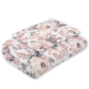 Bedding set 2-pcs 75x100cm NEWBORN - sepia roses