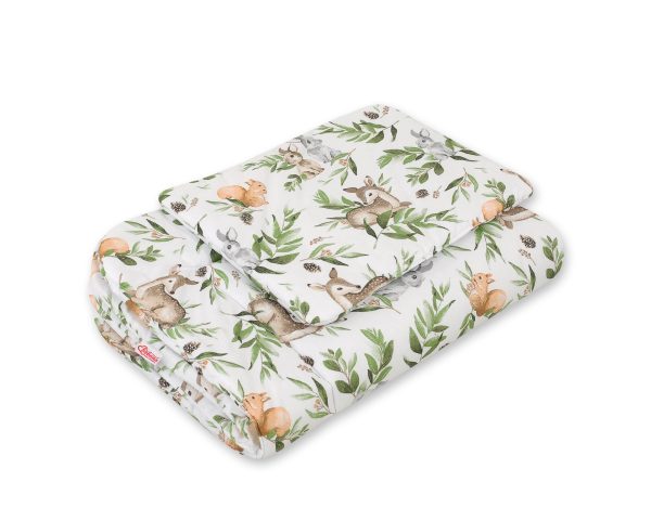 Bedding set 2-pcs 75x100cm NEWBORN - woodland green