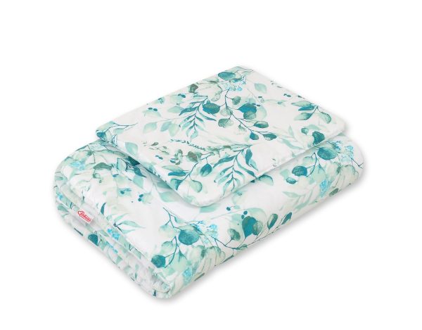 Bedding set 2-pcs 75x100cm NEWBORN - eucaliptus mint