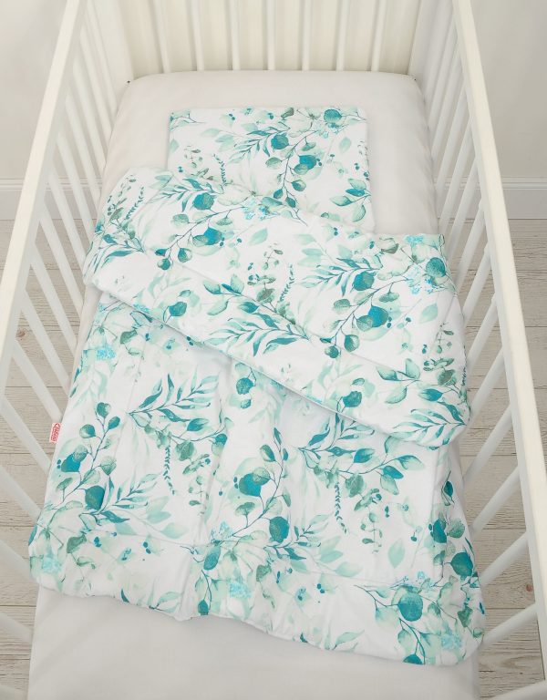 Bedding set 2-pcs 75x100cm NEWBORN - eucaliptus mint - Image 2