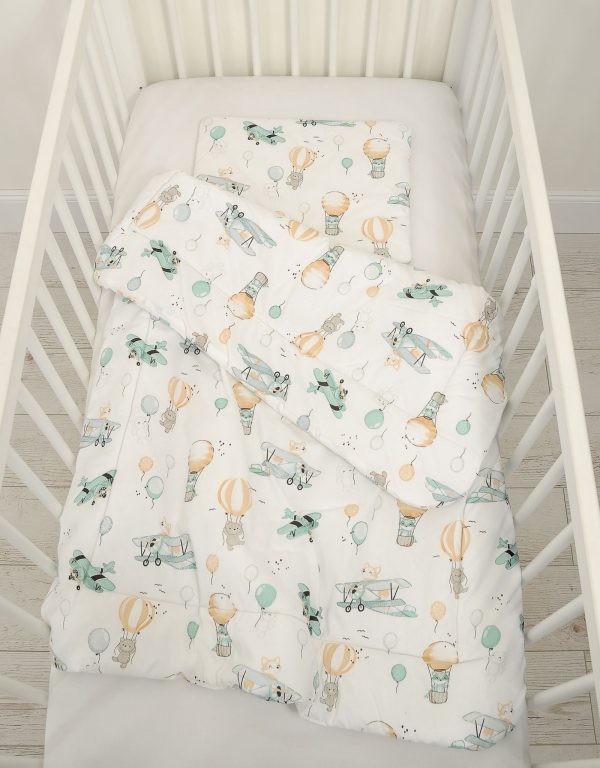 Bedding set 2-pcs 75x100cm NEWBORN - sky adventure - Image 2