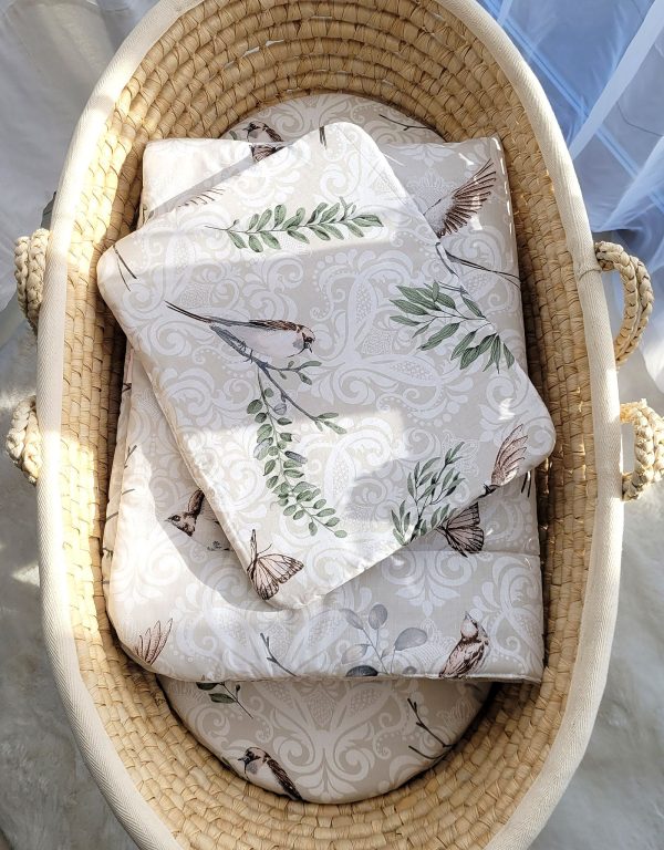 Bedding set 2-pcs 75x100cm NEWBORN - brown birds - Image 3