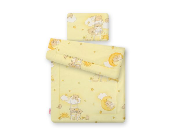 Bedding set 2-pcs 75x100cm NEWBORN - Teddy bears on ladders cream - Image 2