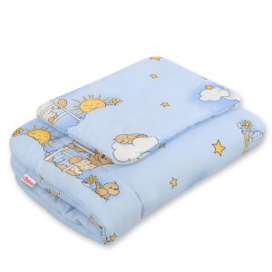 Bedding set 2-pcs 75x100cm NEWBORN - Teddy bears on ladders blue