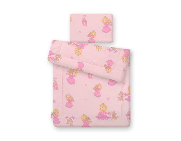 Bedding set 2-pcs 75x100cm NEWBORN - pink Princess - Image 2
