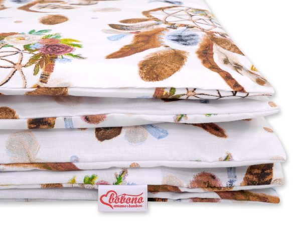 Baby cotton bedding set 2-pcs 135x100 cm- dream catchers white - Image 3