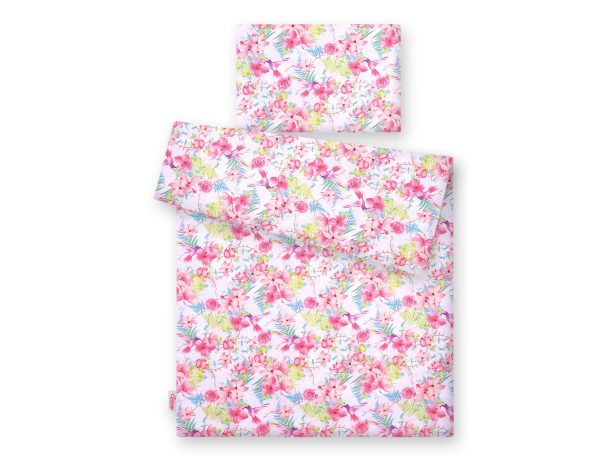 Baby cotton bedding set 2-pcs 120x90cm- hummingbirds in flowers - Image 3