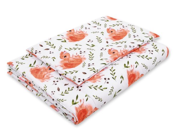 Bedding set 2-pcs with filling 135x100 cm - white squirrel