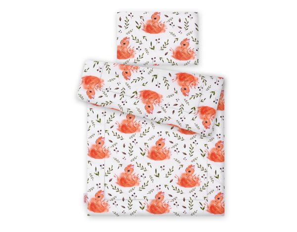 Bedding set 2-pcs with filling 135x100 cm - white squirrel - Image 2