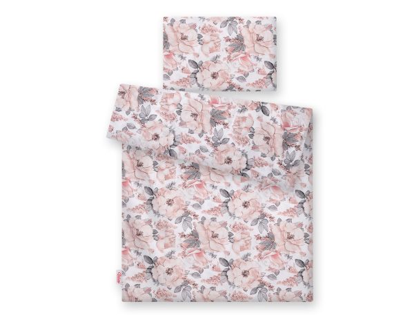 Baby cotton bedding set 2-pcs 135x100 - sepia roses - Image 2