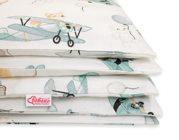 Baby cotton bedding set 2-pcs 120x90 cm- sky adventure - Image 2
