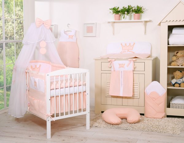 Cot tidy- Little Prince/Princess powder pink - Image 2