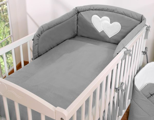 Bedding set 2-pcs- Hanging Hearts anthracite - Image 10