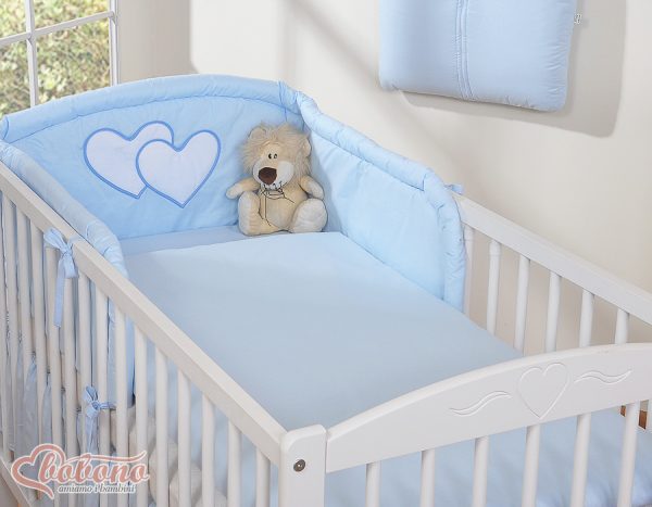 Bedding set 2-pcs- Hanging Hearts blue - Image 8