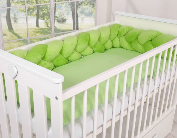 Knot bumper minky 180cm- green - Image 2