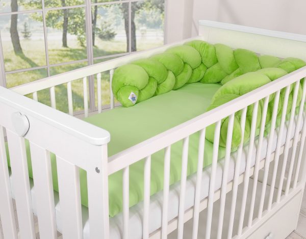 Knot bumper minky 180cm- green - Image 3