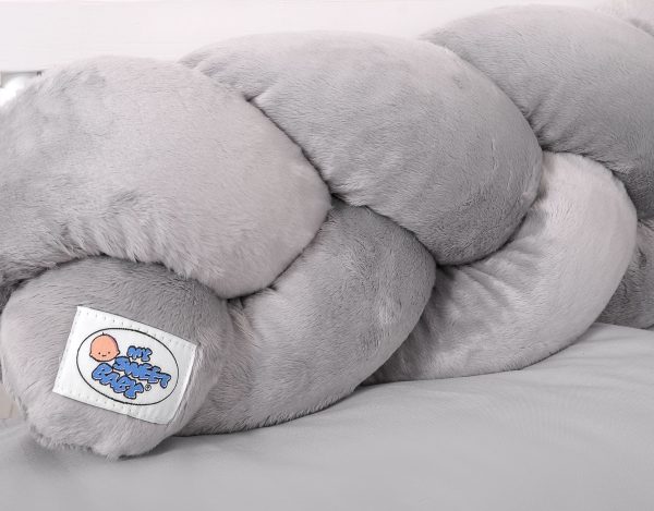 Knot bumper minky 180cm- gray - Image 4