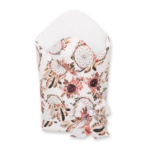 Baby nest with stiffening with bow - flower dream catchers