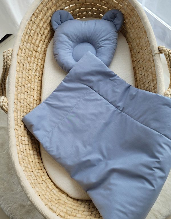 Blanket with pillow - 2pcs set - pastel blue - Image 4