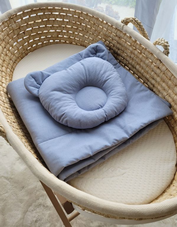 Blanket with pillow - 2pcs set - pastel blue - Image 5