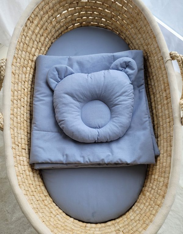 Blanket with pillow - 2pcs set - pastel blue - Image 6