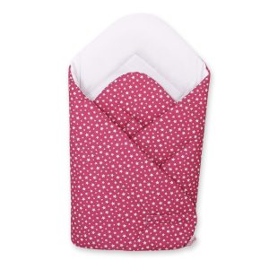 Baby nest - wine red stars