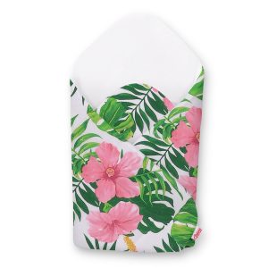 Baby nest with stiffening - tropical flowers