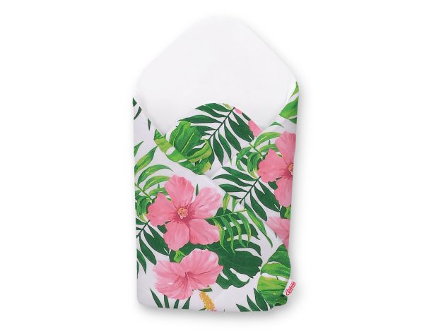 Baby nest with stiffening - tropical flowers