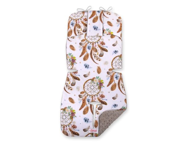 Double-sided cart insert BOBONO -dream catchers white/gray
