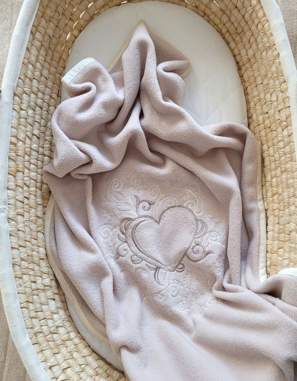 Polar fleece blanket for babies - Chic beige - Image 3